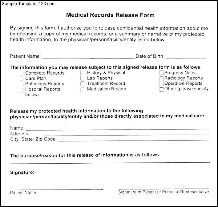 Medical Record Form Template. 10 best images of medical chart 