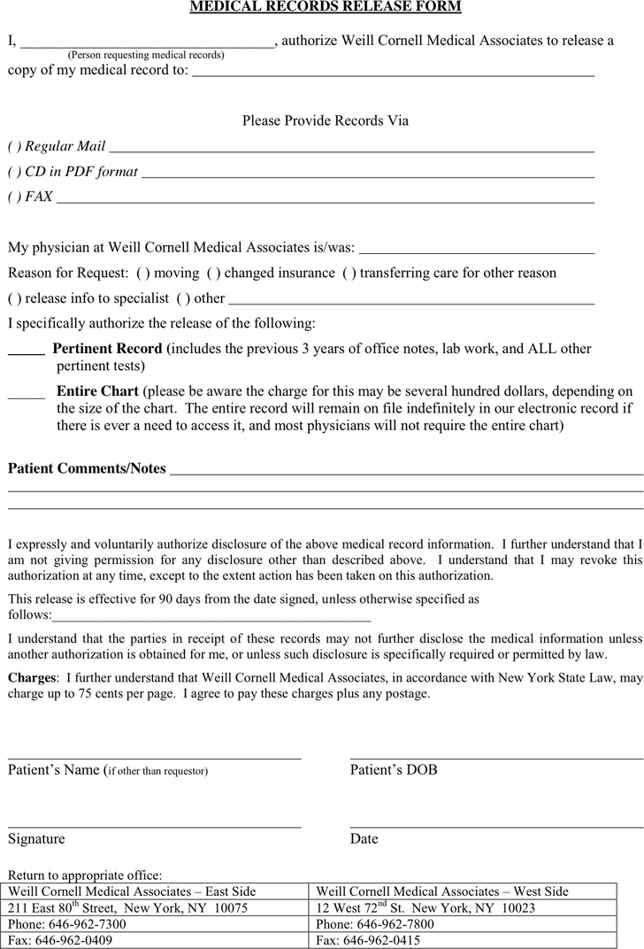 Free New York Medical Records Release Form 1 PDF | 1 Page(s) Free New York Medical Records Release Form 1 PDF | 1 Page(s)