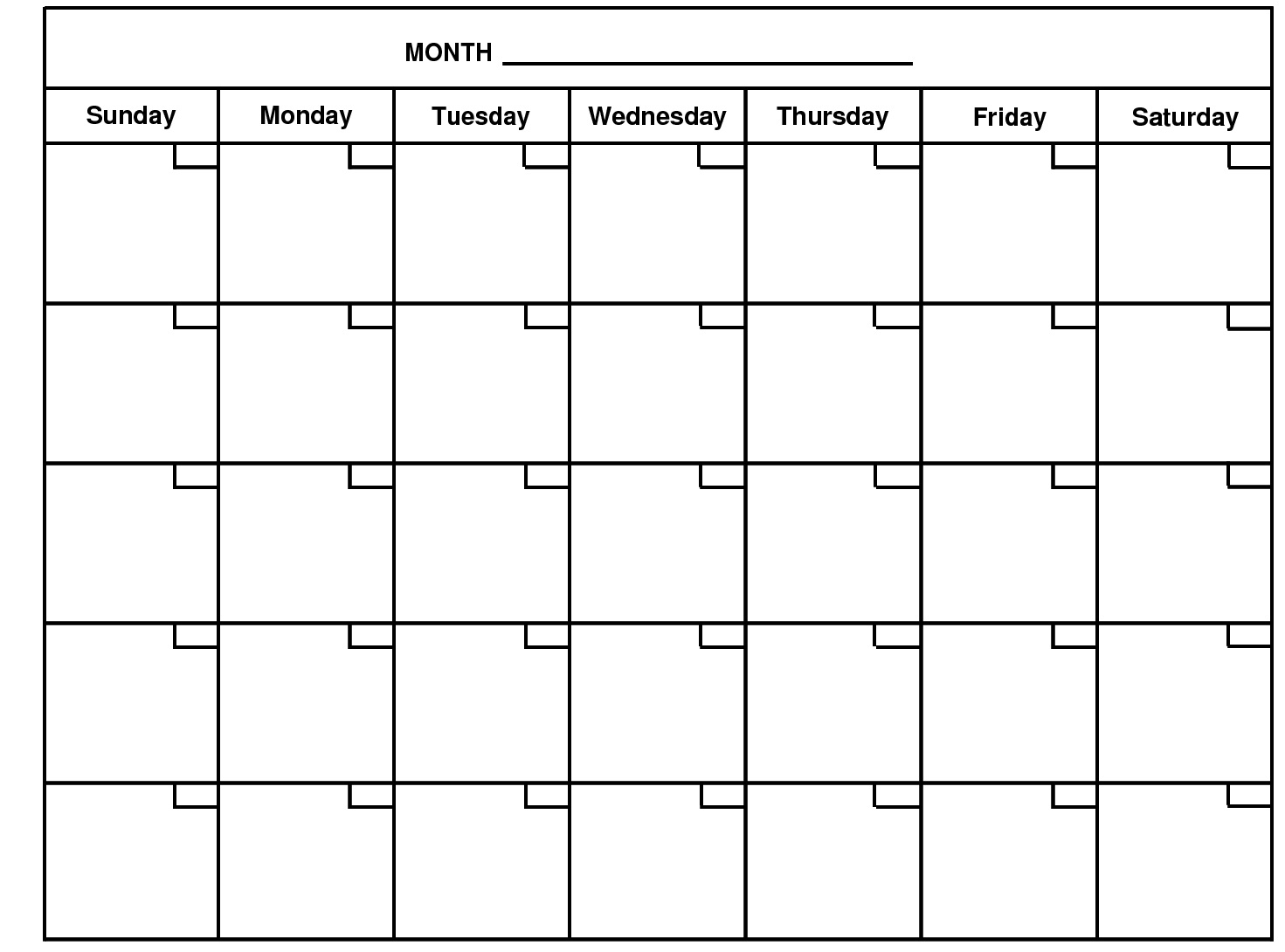 Monthly Calendar Monthly Calendar