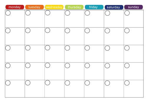 Free Monthly Calendar Template for Excel Free Monthly Calendar Template for Excel