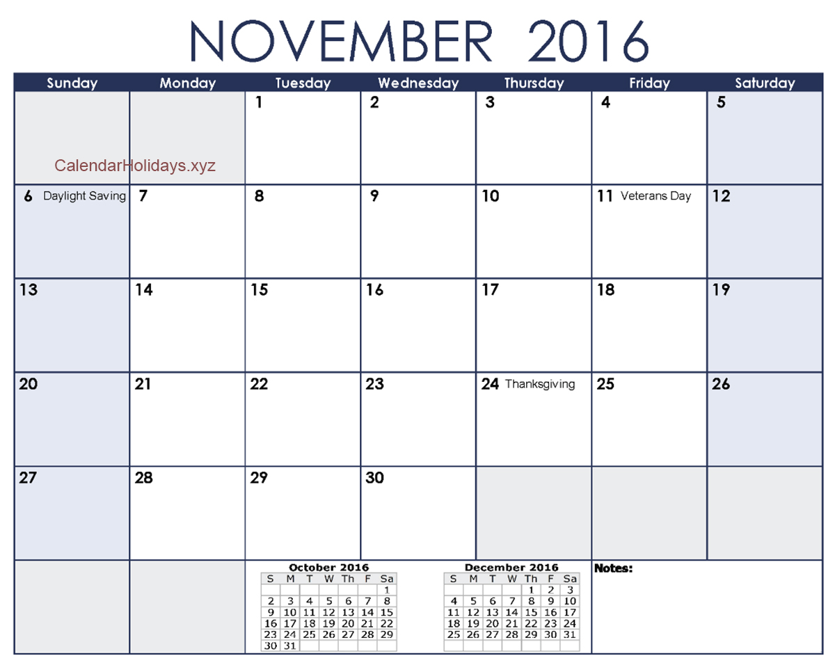 November 2016 Excel Calendar #November2016 #ExcelCalendar November 2016 Excel Calendar #November2016 #ExcelCalendar