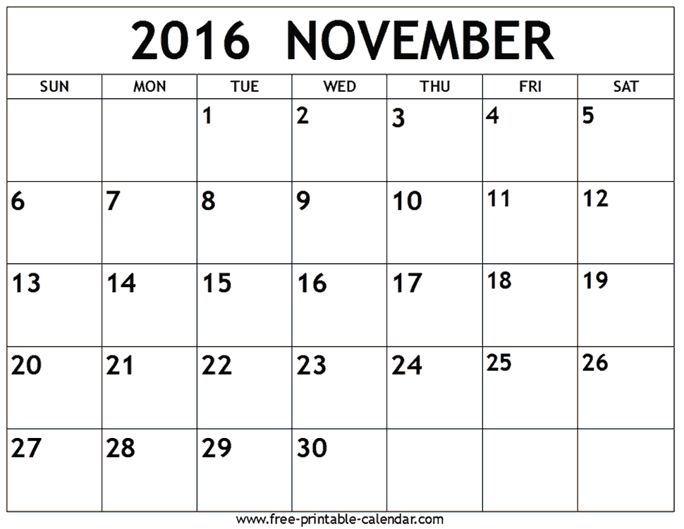 November 2016 Calendar (With USA Holidays) | Ussui | The Knowledge November 2016 Calendar (With USA Holidays) | Ussui | The Knowledge