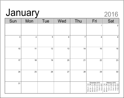 Printable Calendar Templates Printable Calendar Templates