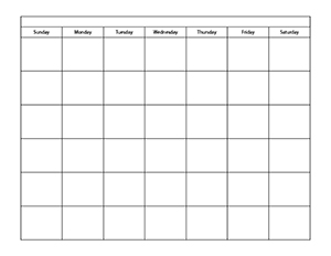 Printable Calendar Template 2015 and Blank Calendars Printable Calendar Template 2015 and Blank Calendars