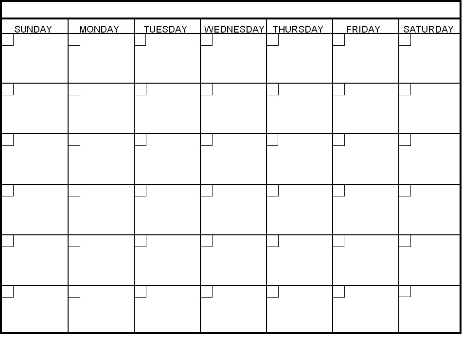 Blank Calendar Template | printable calendar templates