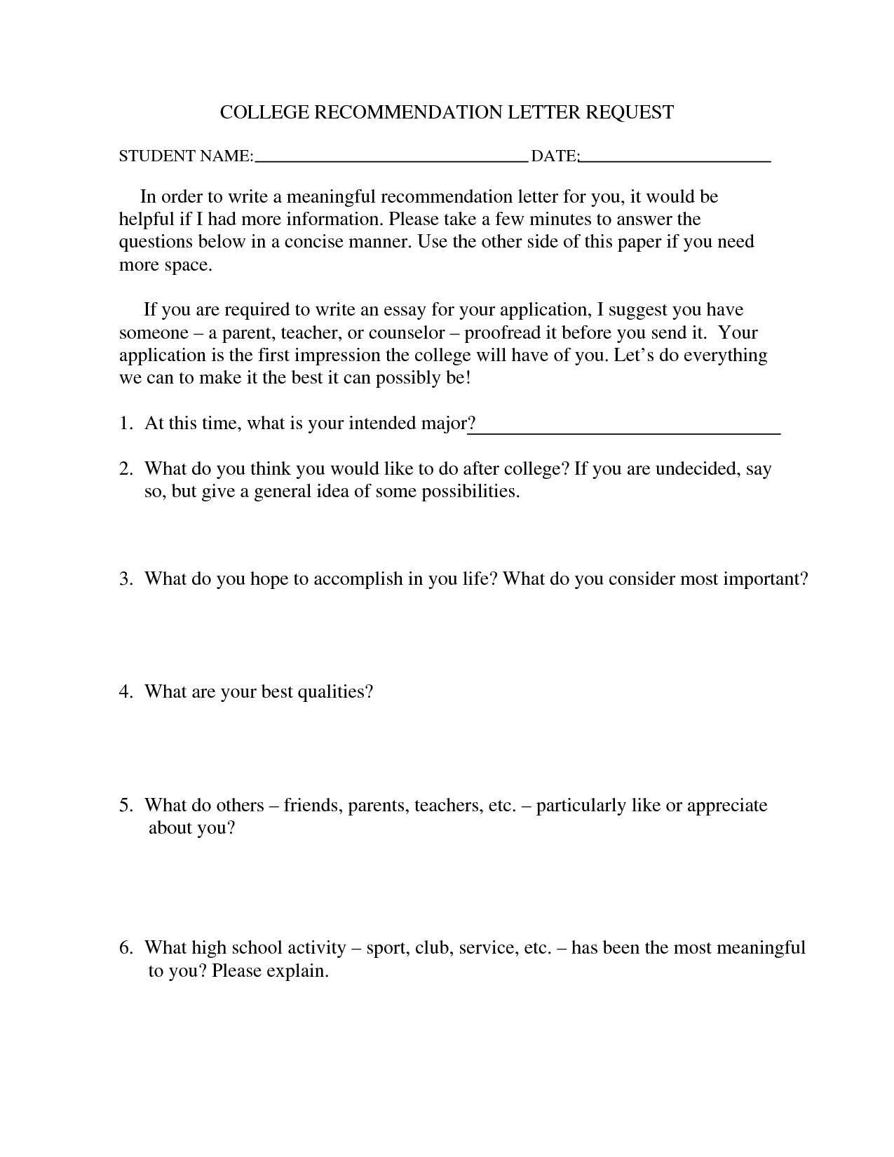 How to write a letter of recommendation for college admissions 