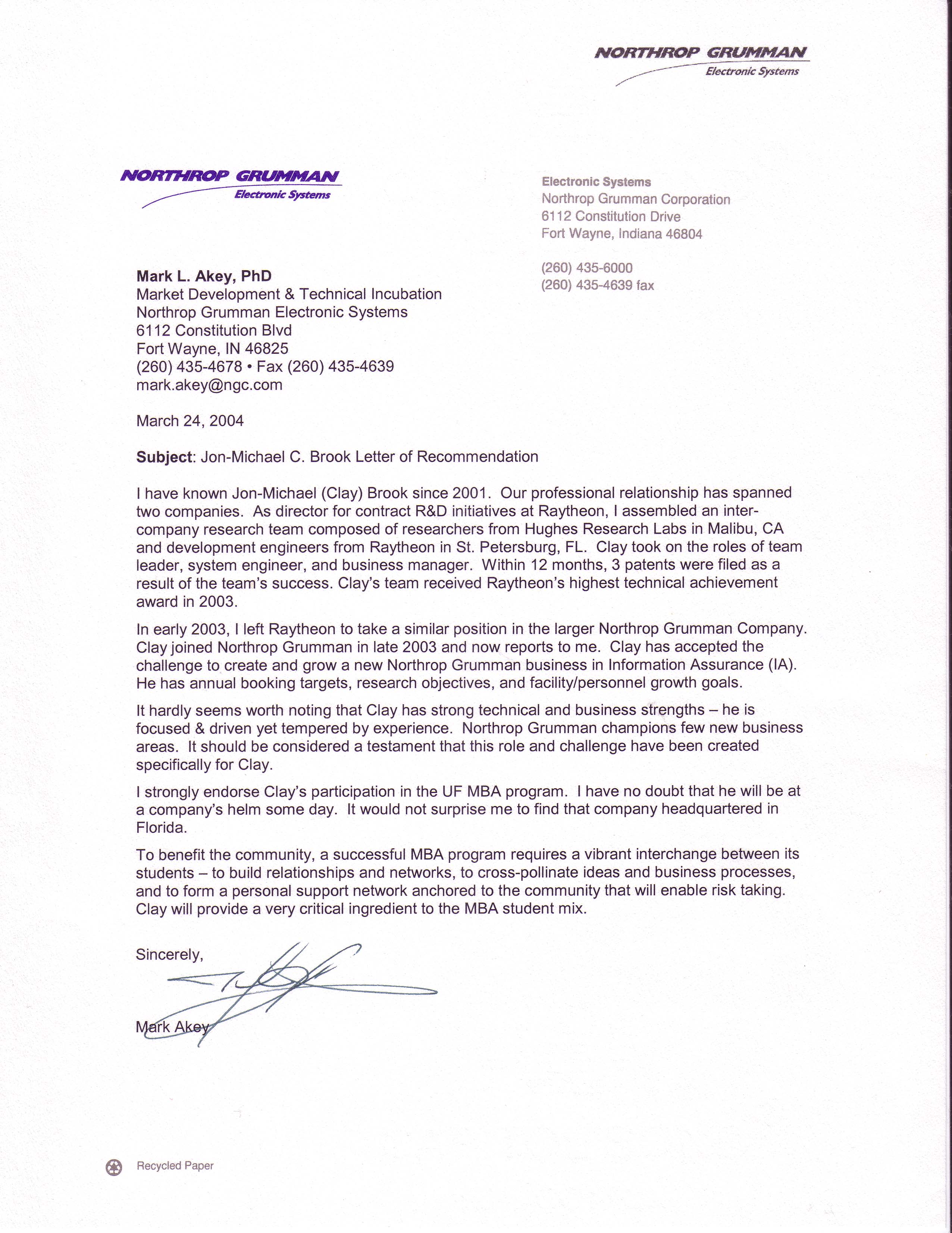 Recommendation Letter For Mba Program Perfect Christmas