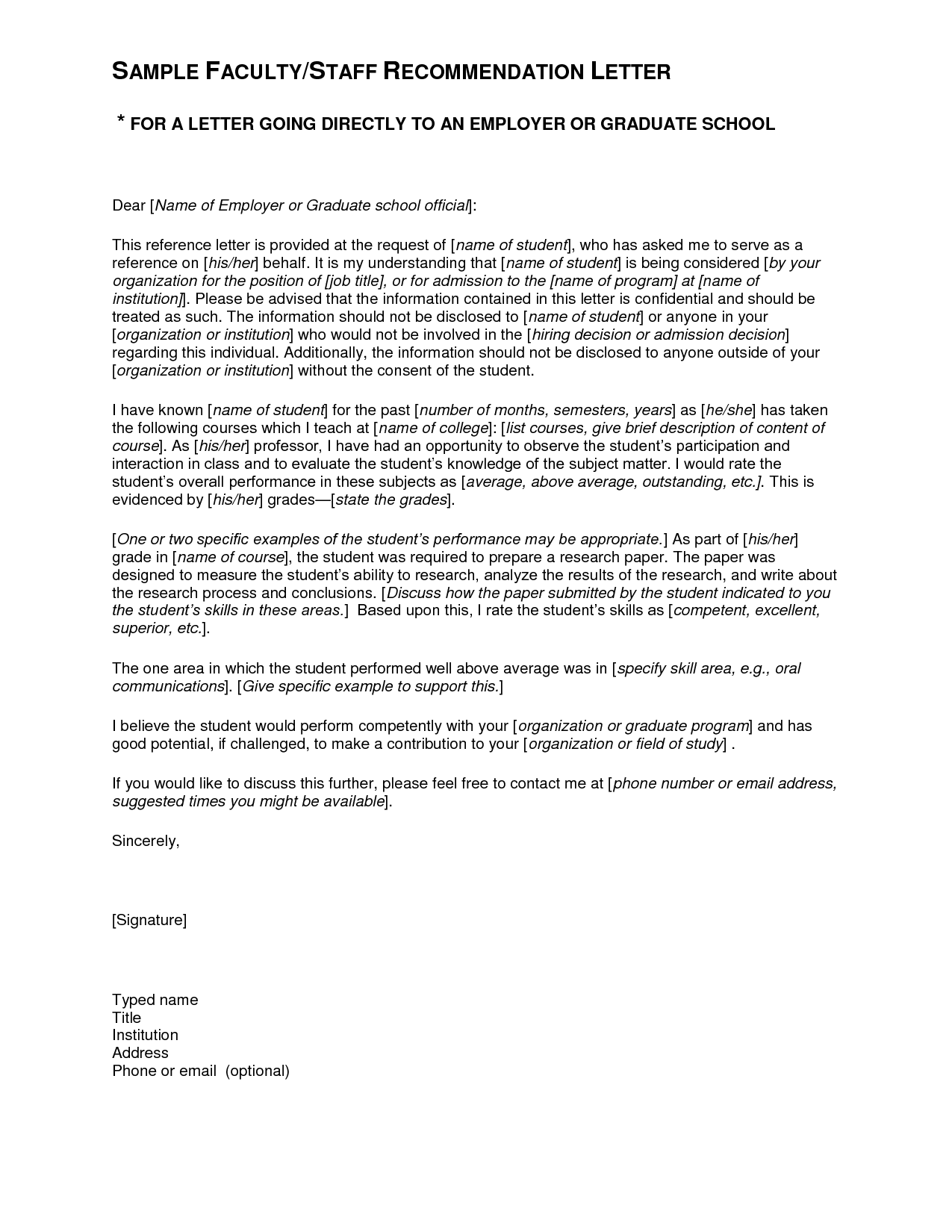 Template Recommendation Letter For Student thank you card Template Recommendation Letter For Student thank you card