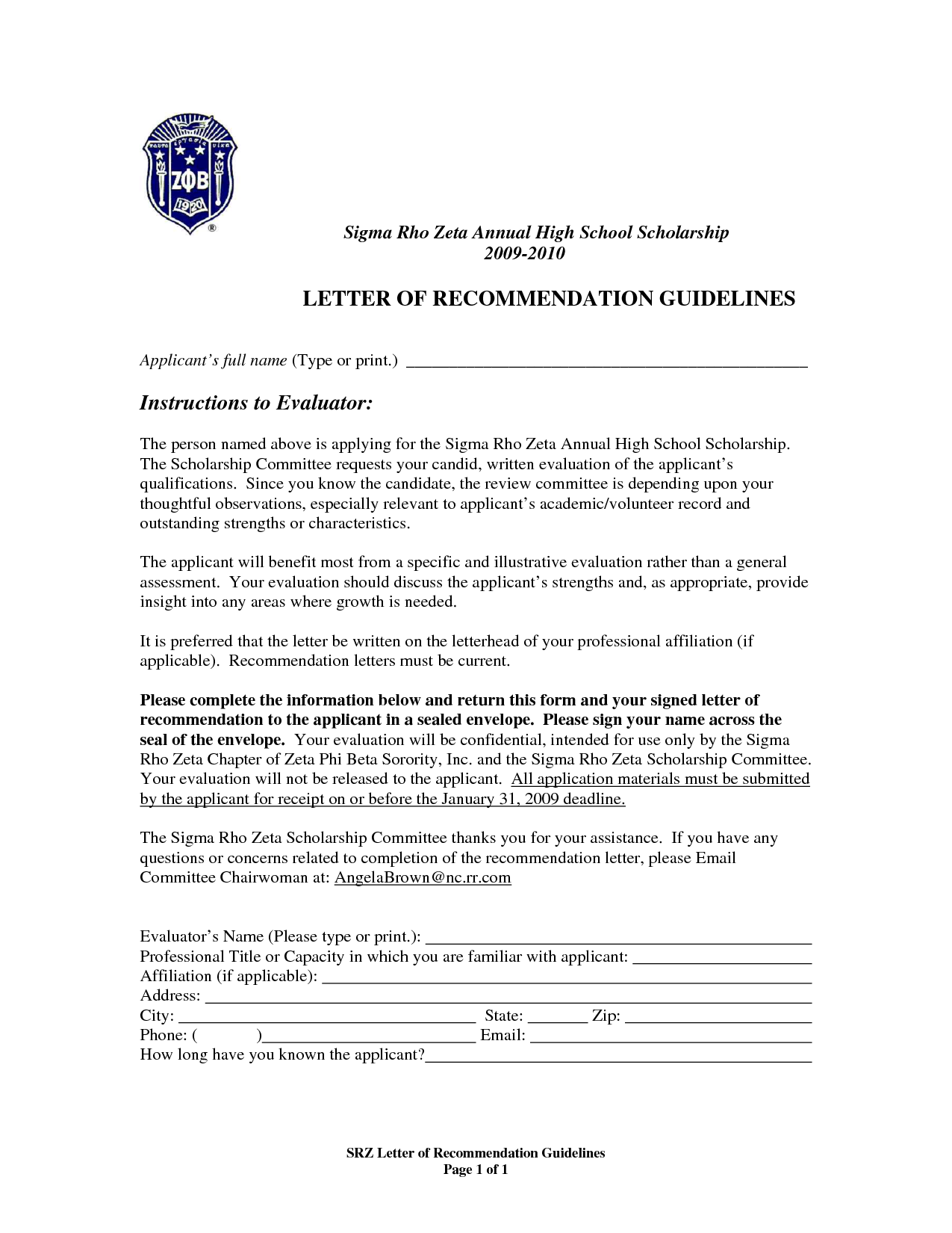 Free Letter of Reference Template | Recommendation Letter Template