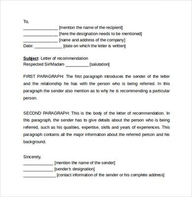 Example Recommendation Letter Employer Cover Letter Sample Example Recommendation Letter Employer Cover Letter Sample