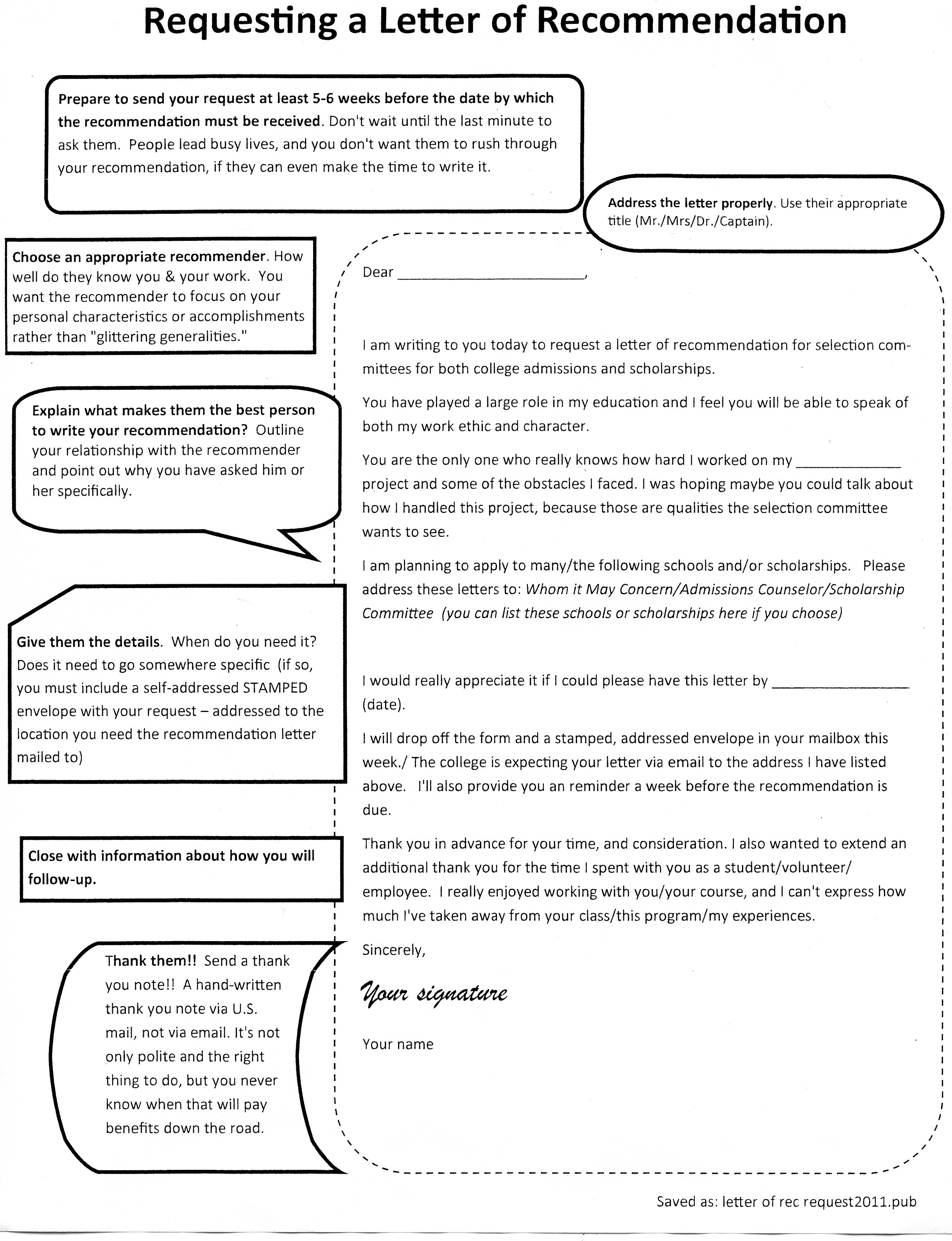 Request Letter For Teacher Recommendation Request Letter For Teacher Recommendation
