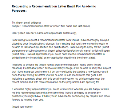 How to Ask Your Professor for a Letter of Recommendation Via Email 