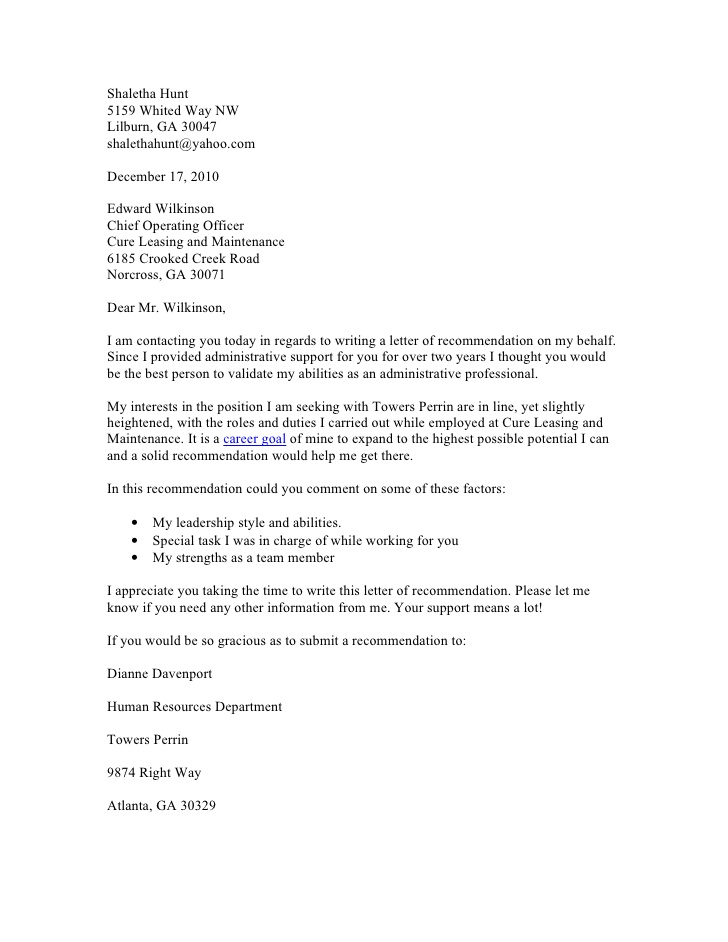 Sample Email Recommendation Letter Request Cover Letter Sample Sample Email Recommendation Letter Request Cover Letter Sample