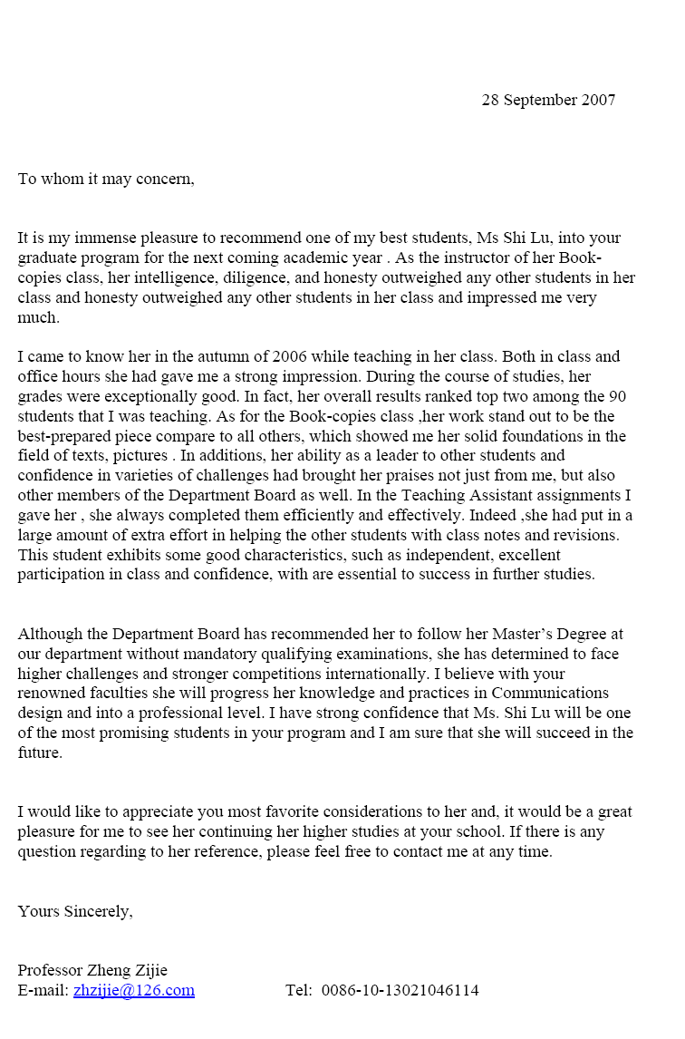 Reference Letter Examples – reritk Reference Letter Examples – reritk