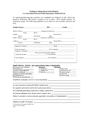 medical form for high school Fill Online, Printable, Fillable 