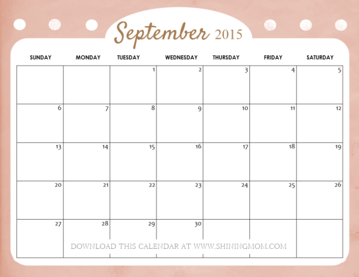 September 2017 Calendar Cute | blank calendar printable September 2017 Calendar Cute | blank calendar printable