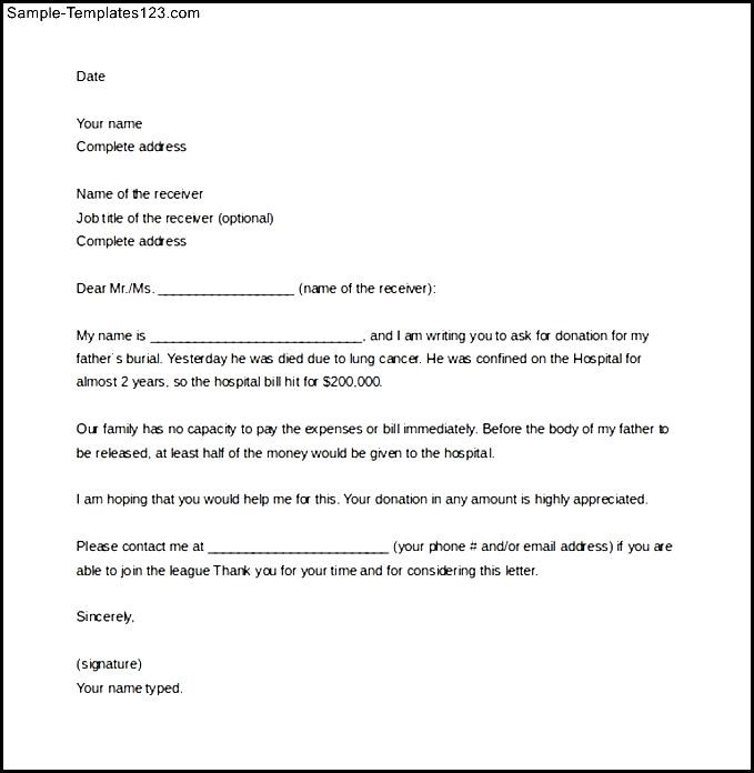 Sample Solicitation Letter for Donations for Death Word Download Sample Solicitation Letter for Donations for Death Word Download
