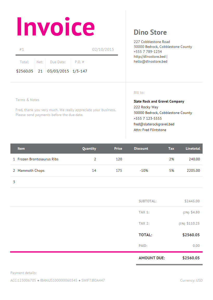 Invoice Examples In Word. commercial invoice template word 