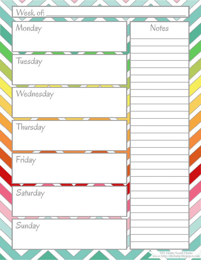 Weekly Calendar Printable | weekly calendar template Weekly Calendar Printable | weekly calendar template