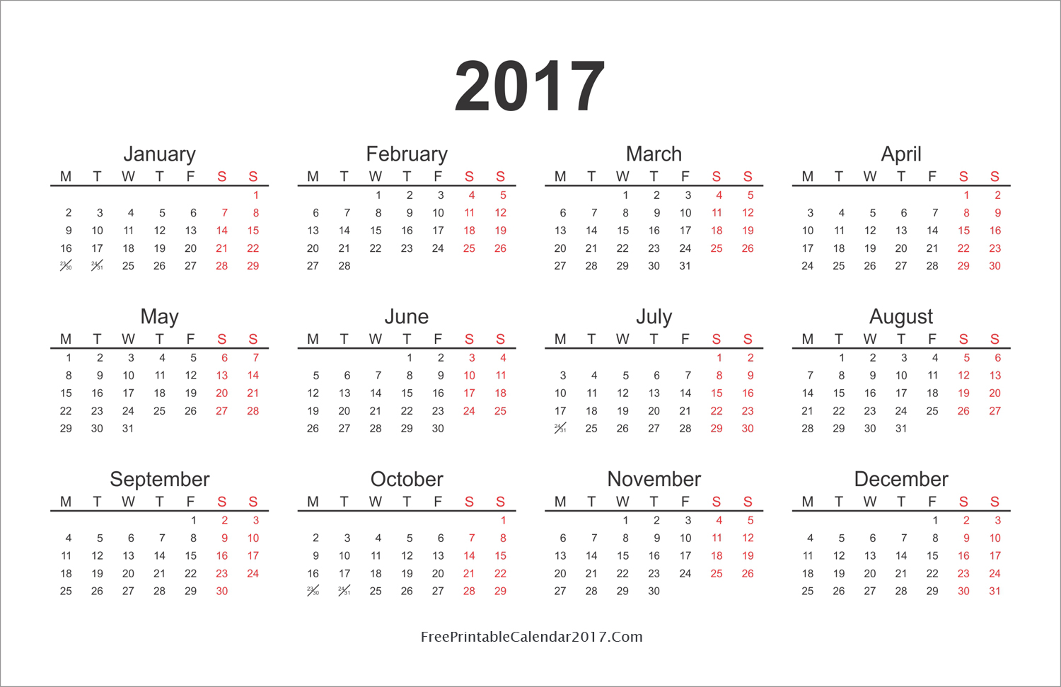 1000+ images about FREE printable 2017 + 2016 calendars on Pinterest