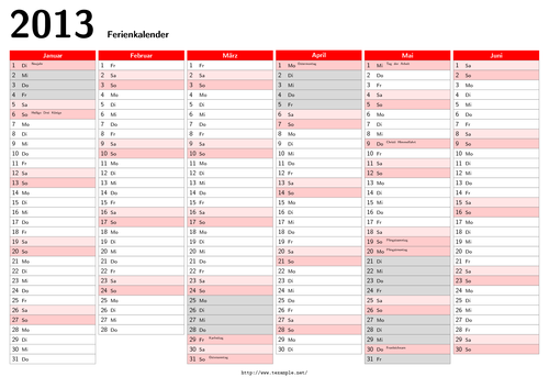 A calendar for doublesided DIN A4 | TikZ example