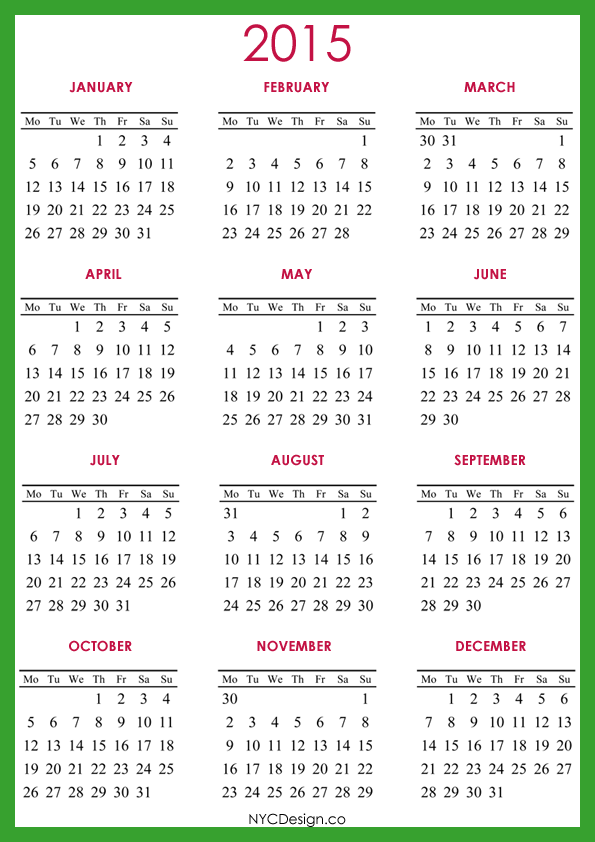 Yearly Calendar A4 | yearly calendar template Yearly Calendar A4 | yearly calendar template
