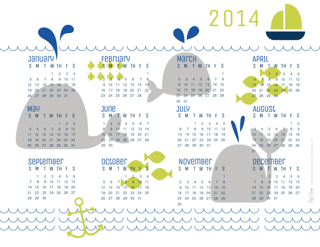12 Cute, Free Printable Calendars for 2014 Yes Missy! | a 