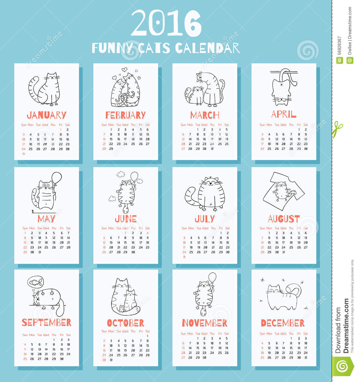 Yearly Calendar Cute | yearly calendar printable