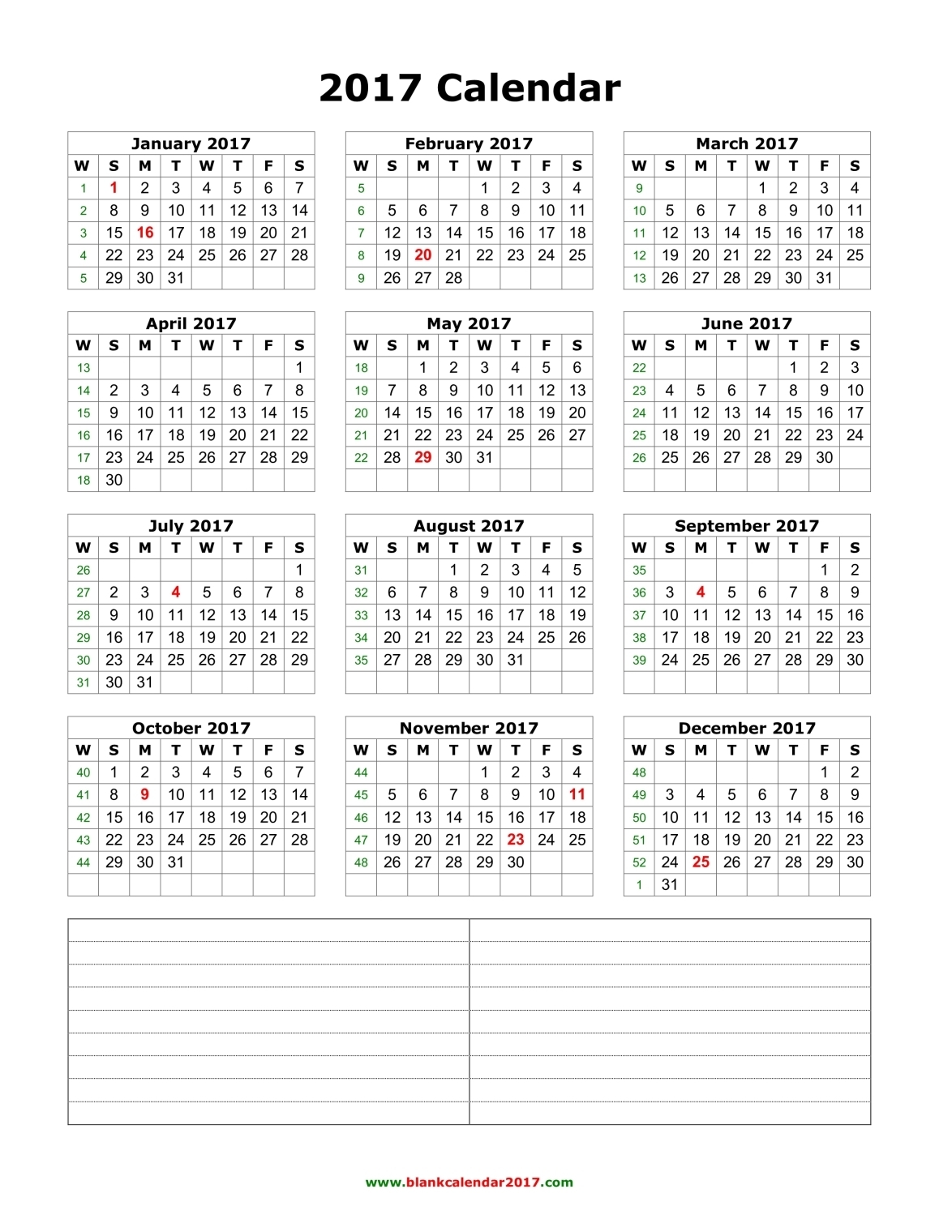 Yearly calendar – Year 2017 Yearly horizontal planning Calenweb.com Yearly calendar – Year 2017 Yearly horizontal planning Calenweb.com