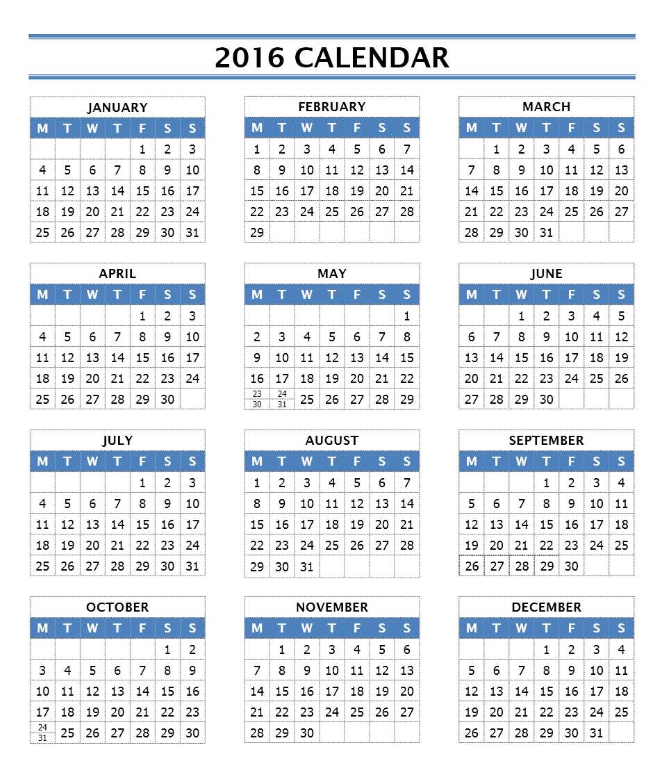 2016 Yearly Calendar Template | printable calendar templates 2016 Yearly Calendar Template | printable calendar templates