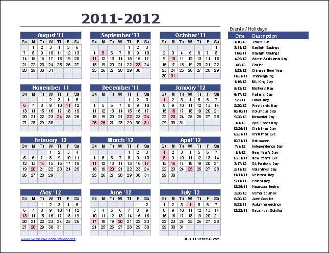 Yearly Calendar Template for 2016 and Beyond Yearly Calendar Template for 2016 and Beyond
