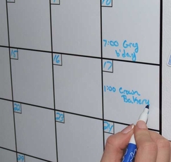 Yearly Wall Calendar Dry Erase | yearly calendar template